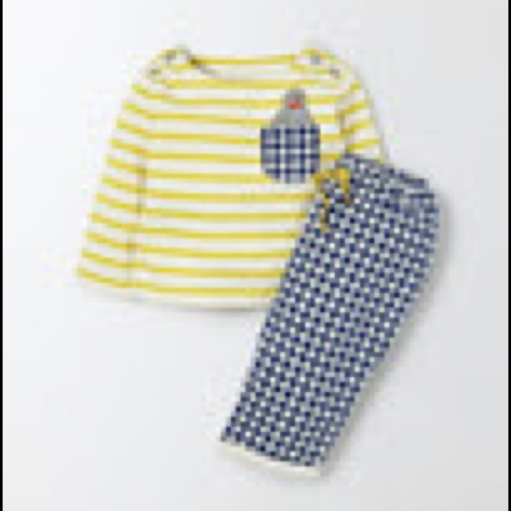NIB 0-3 Mini Boden top and bottom set